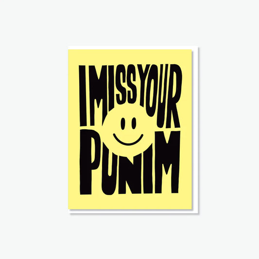 I Miss Your Punim (Face) Card
